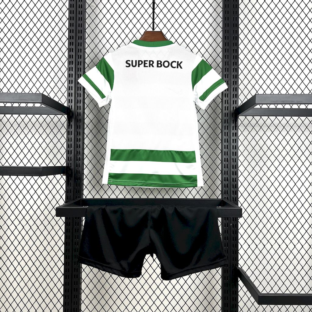 2025/2026 Sporting Lisbon Home Football Shirt（Kids Kit）