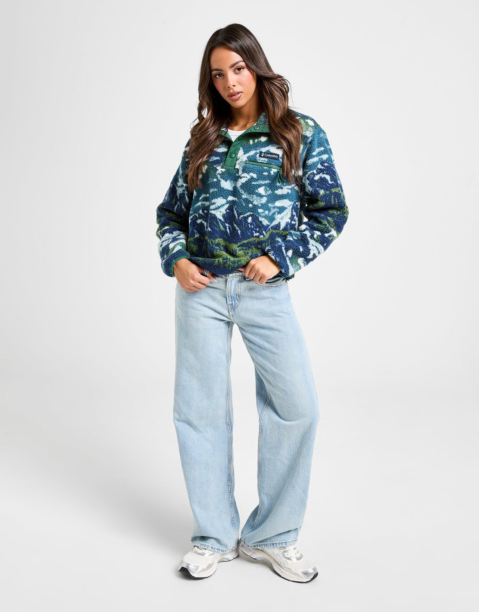 Columbia Helvetia Crop Print Fleece Damen