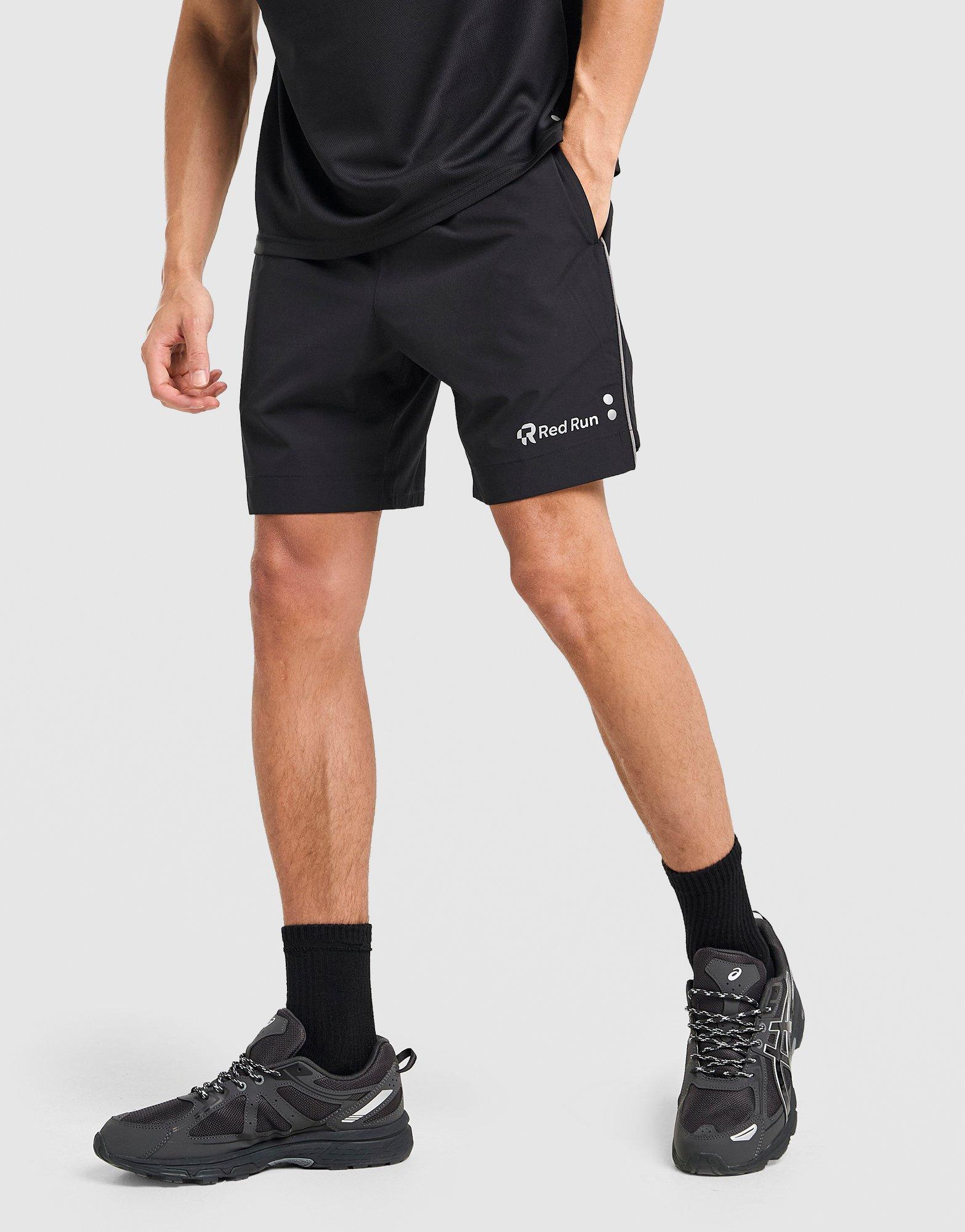 Red Run Activewear Carbon Impact Panel Sport Shorts