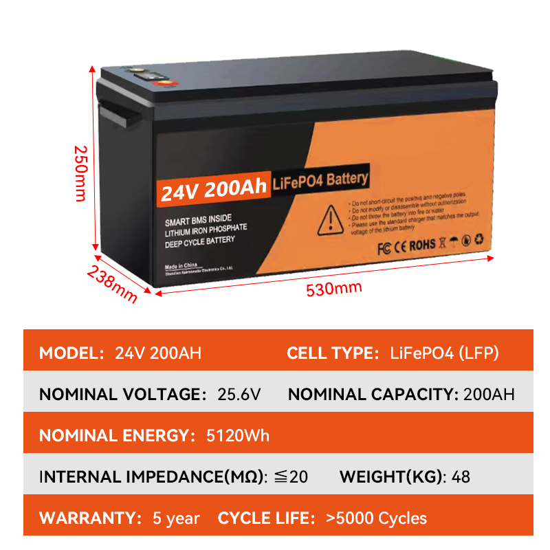 Lithium Ion Batteries Pack 24v 200ah