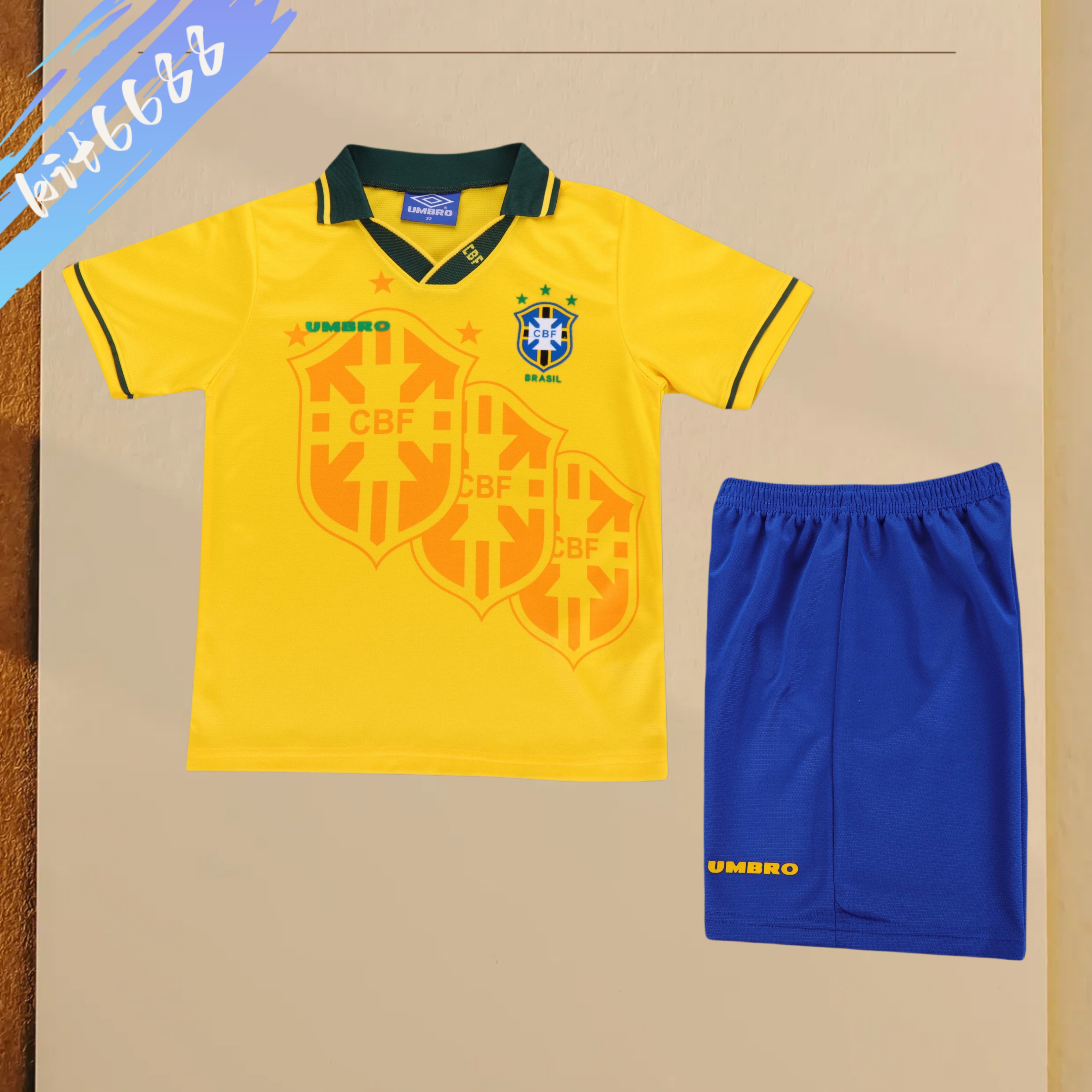1994 Brazil home Retro Kids Kit