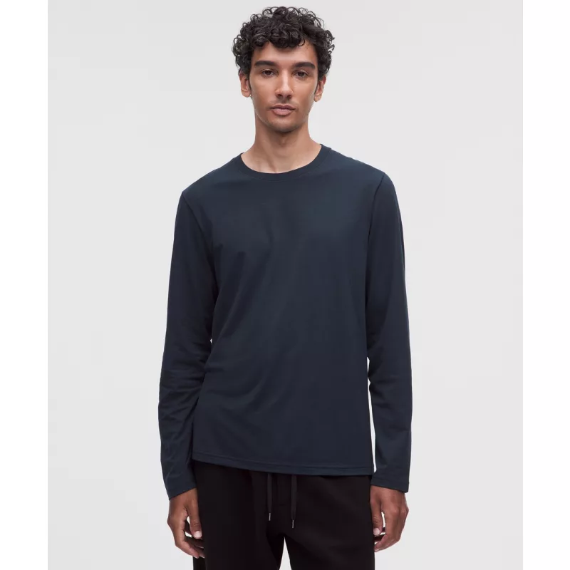 Everyday Cotton-Blend Classic Long-Sleeve T-Shirt