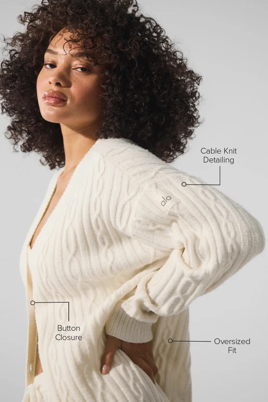 Cable Knit Winter Bliss Cardigan