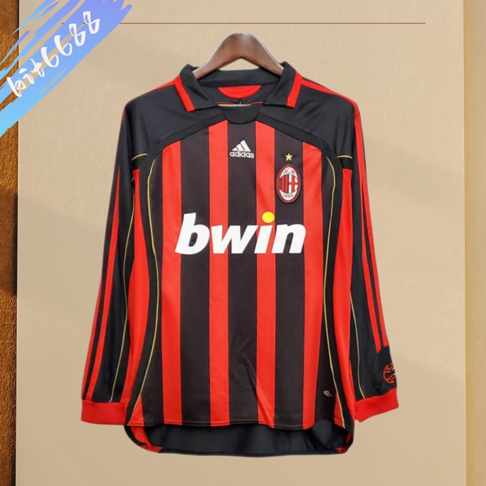 2006/2007 AC Milan Home Long Sleeve Vintage Football Shirt