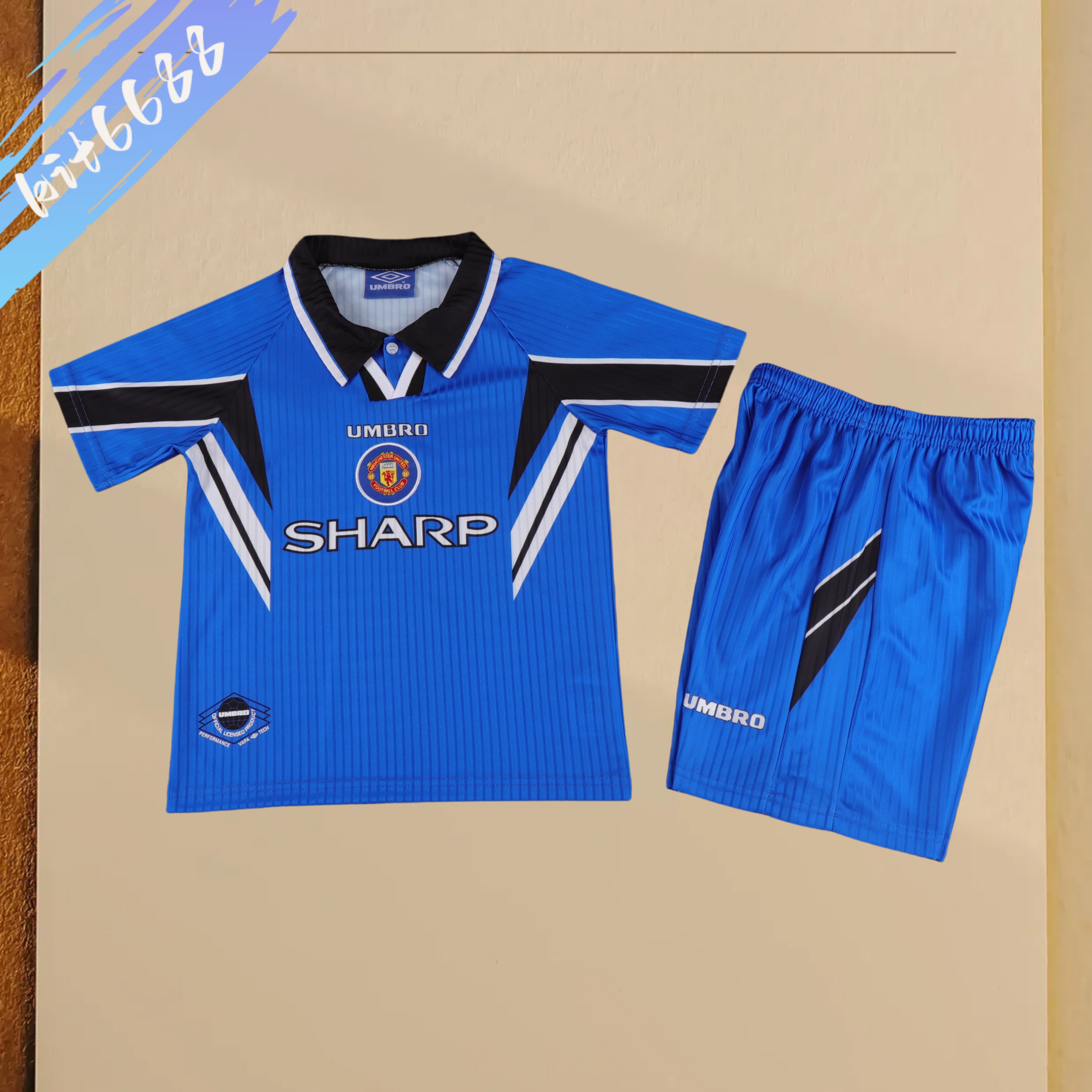 96/98 Manchester United Third Away Retro Football Shirt ( Kids Kit )
