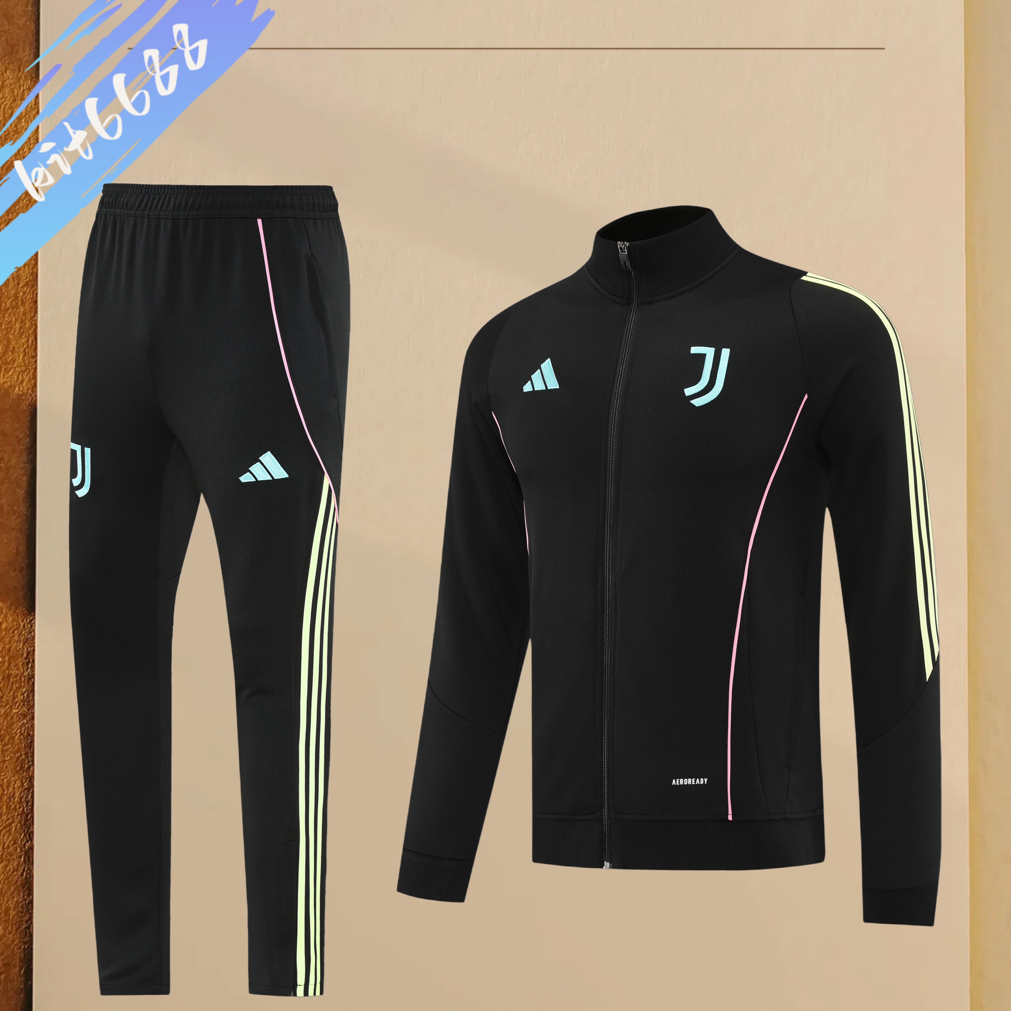 25/26 Juventus Full Zipper Training Suit (Adult Set)