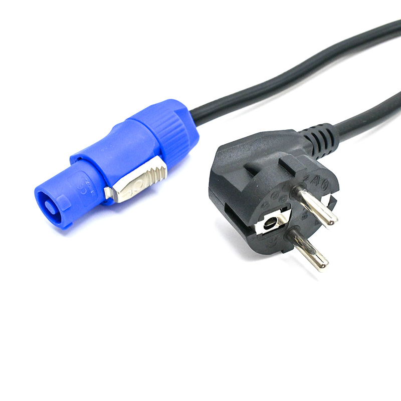 10m Powercon Schuko Cable 3x1.5mm² TR303-10-BLK-1.5