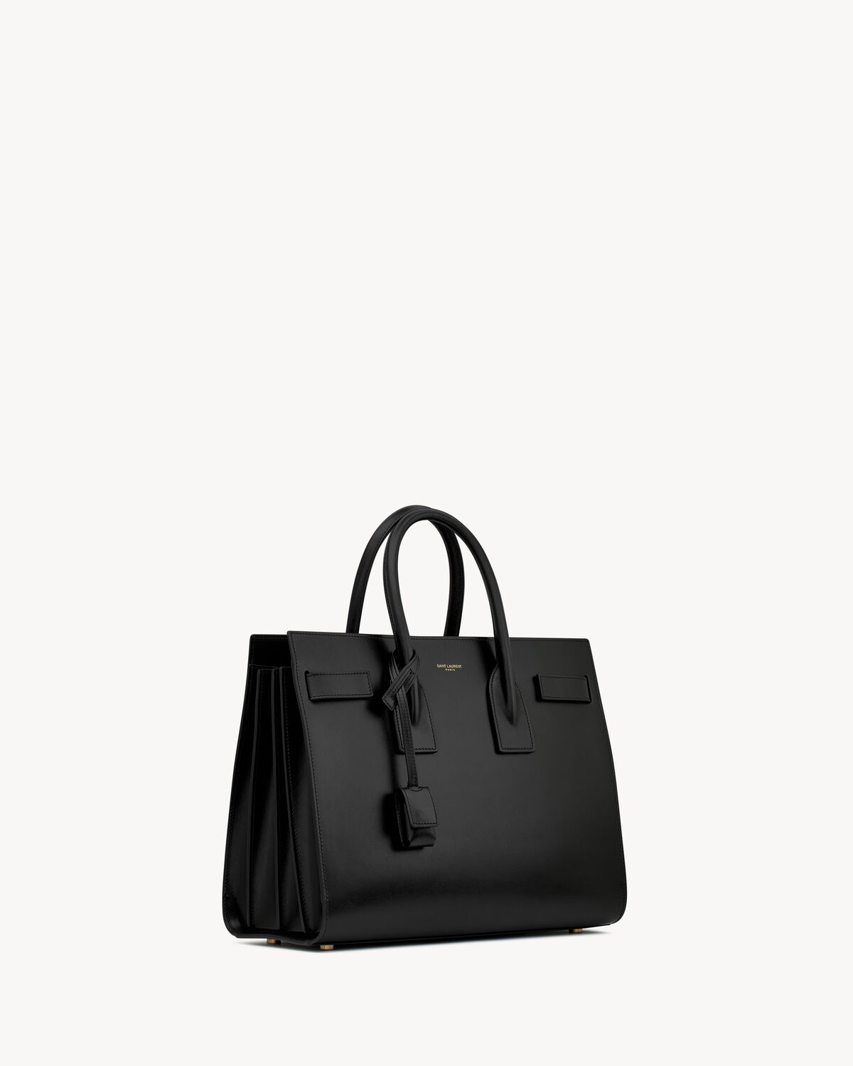 sac de jour in smooth leather - small NOIR