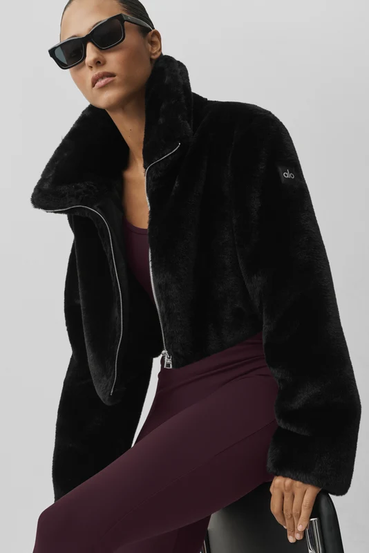 Faux Fur Cropped Amore Jacket
