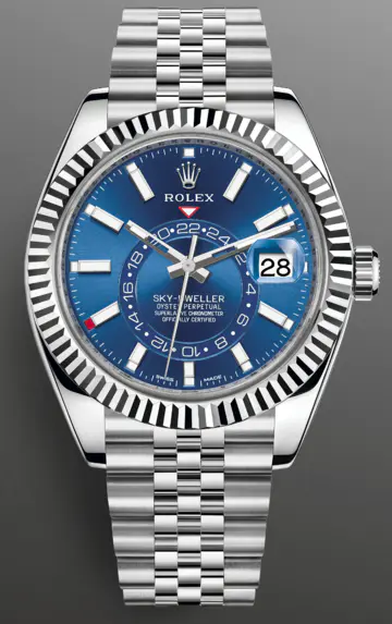 Rolex Sky-Dweller 42mm Black Dial Oyster Bracelet Men's Watch 326939