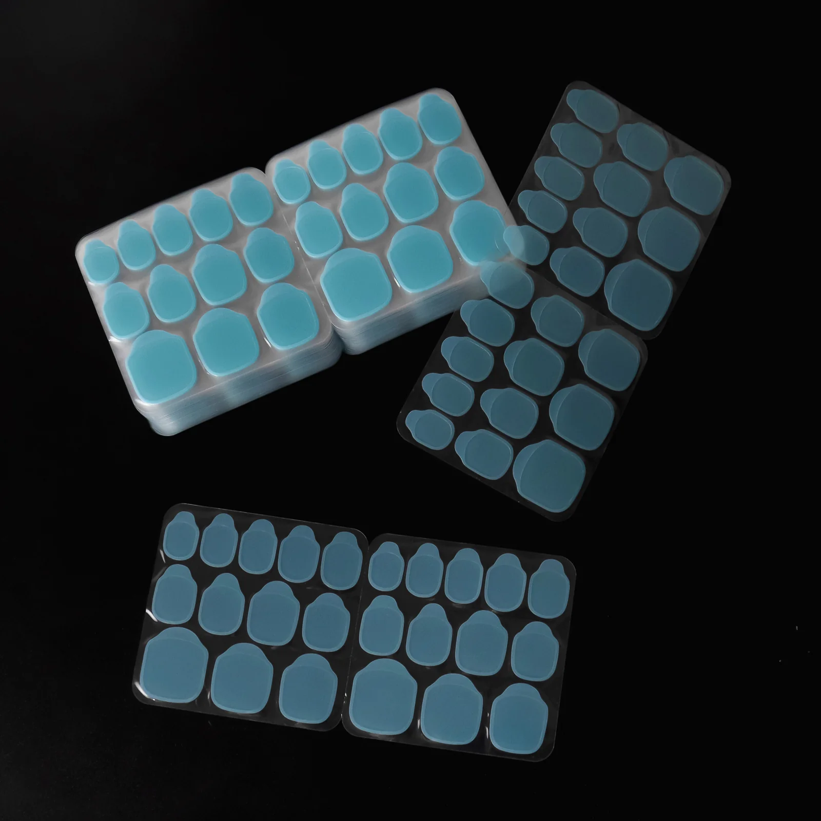 Ice Blue Press On Nail Adhesive Tabs