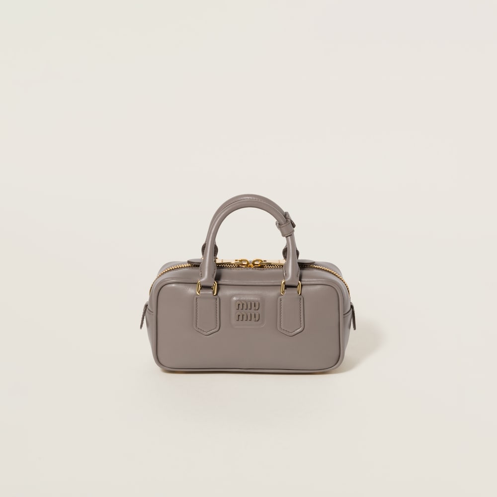 Arcadie leather bag Clay Grey