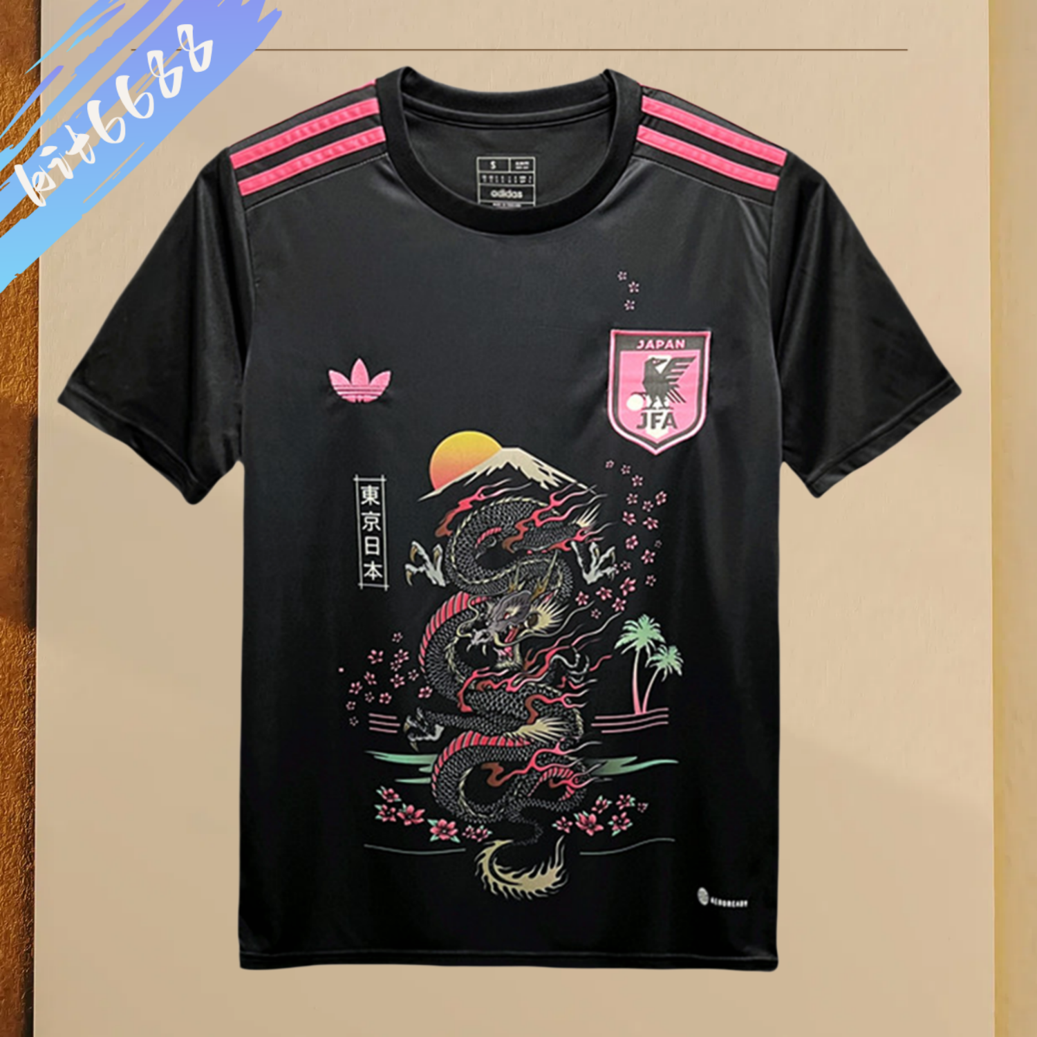 2023/2024 Japan Sakura Dragon Edition Black Football Shirt (Fan Edition)