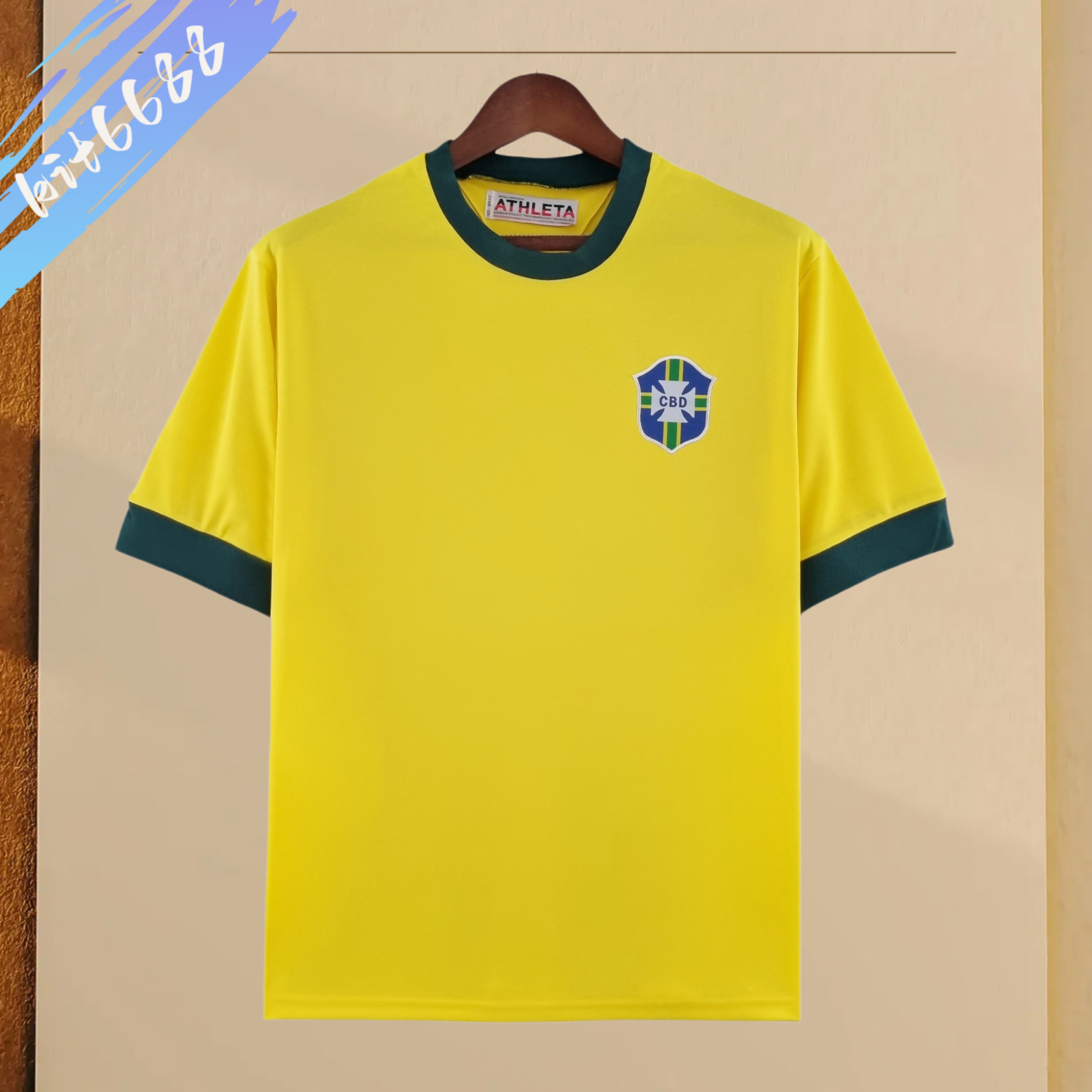 1970 Brazil Home Retro Football Shirt