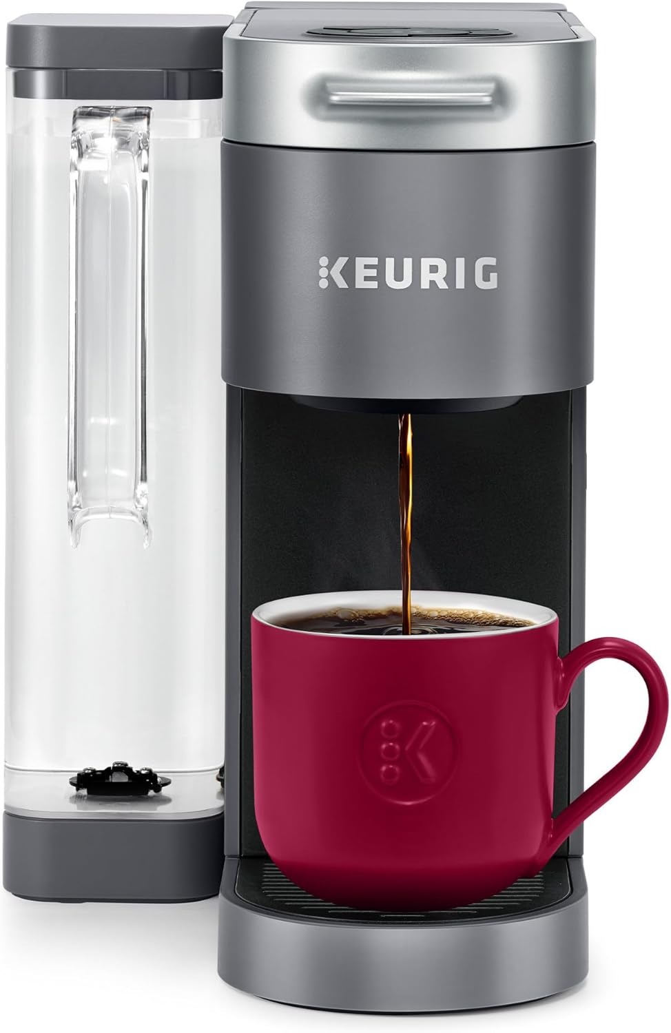 Coffee maker, MultiStream technology, 4 brewing sizes, 64 oz (about 1.9 kg) dual-position removable water tank,