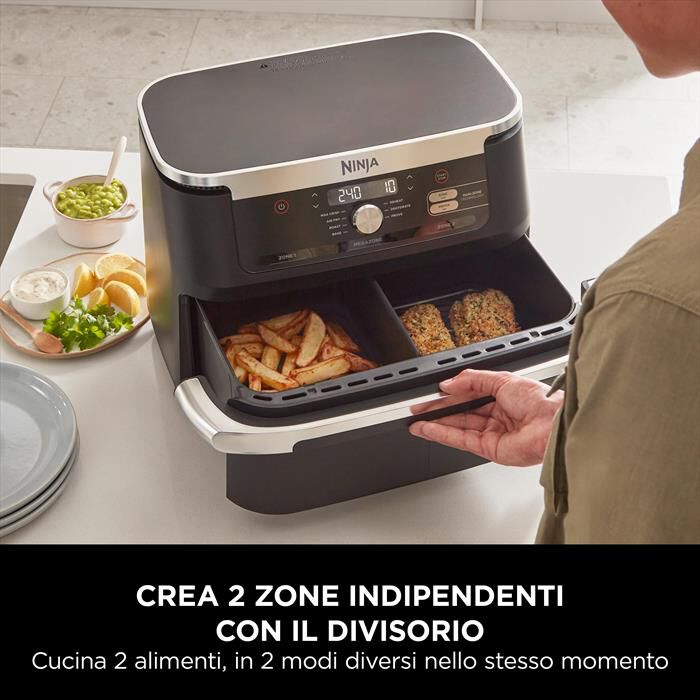NINJA - Friggitrice ad aria FLEXDRAWER DA 10,4L-nero