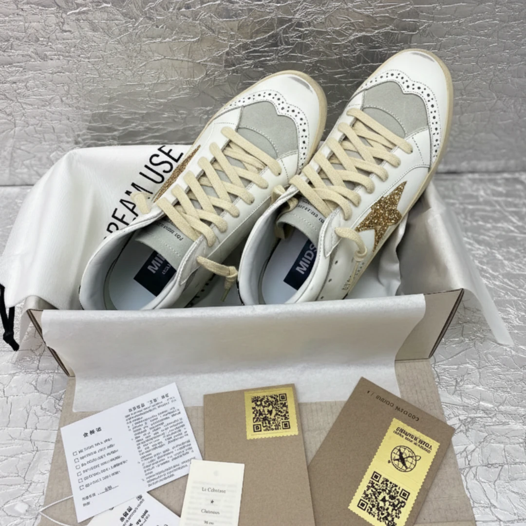 Golden Goose Mid Star Genuine Leather Custom Edition