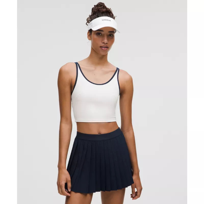 Scoop-Neck Cutout Tennis Tank Top Medium Support, B/C Cup