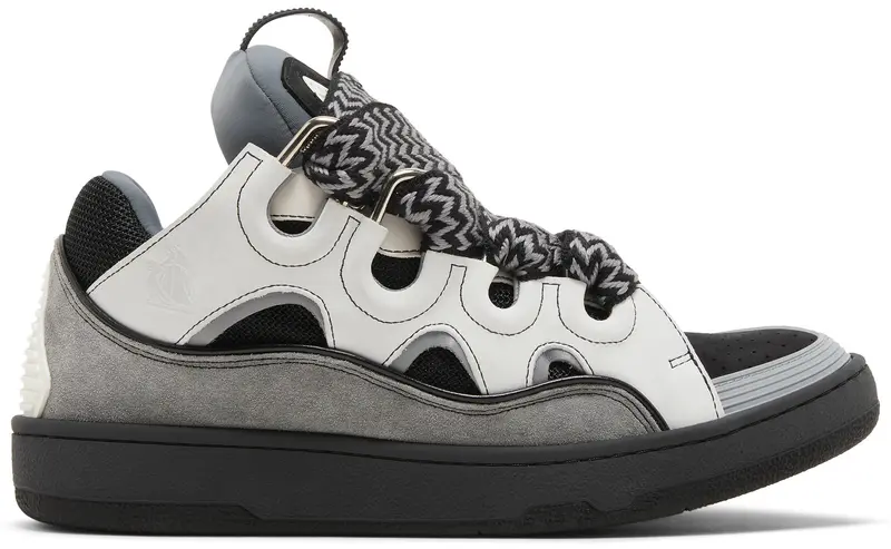 Lanvin Curb Sneakers 'White Anthracite'