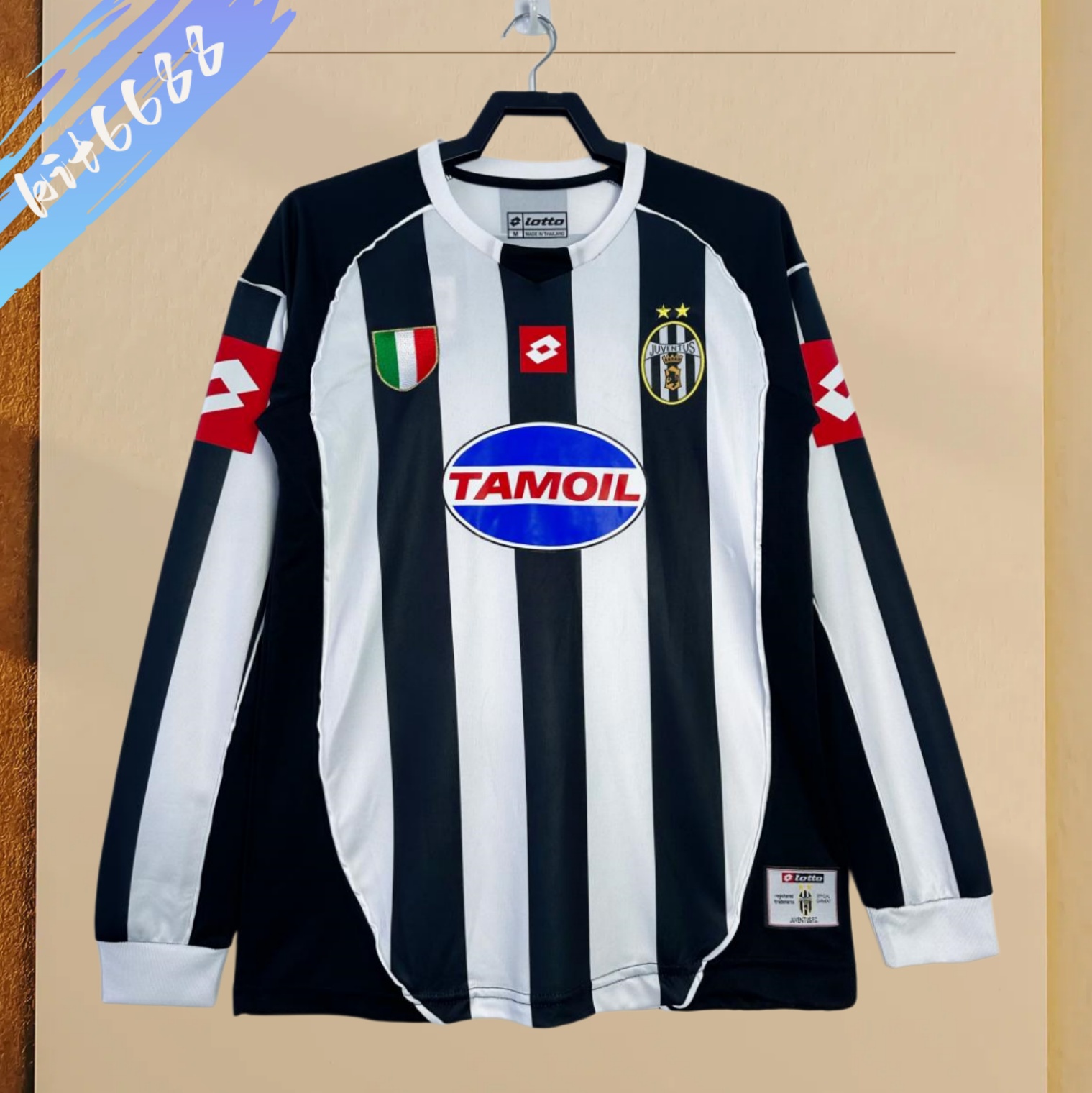 2002/2003 Juventus home  long sleeves Retro Football Shirt