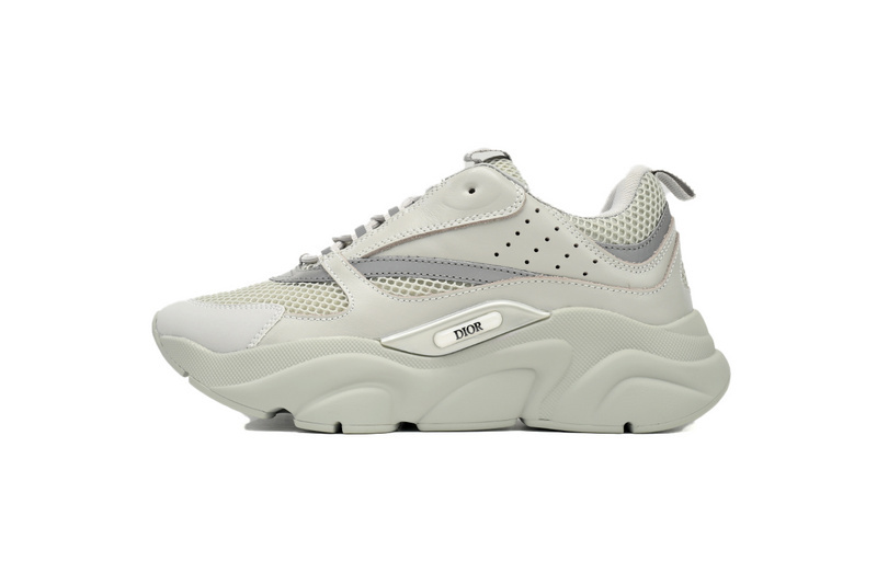 Dior White, Blue, & Black 'B22' Sneakers Lime