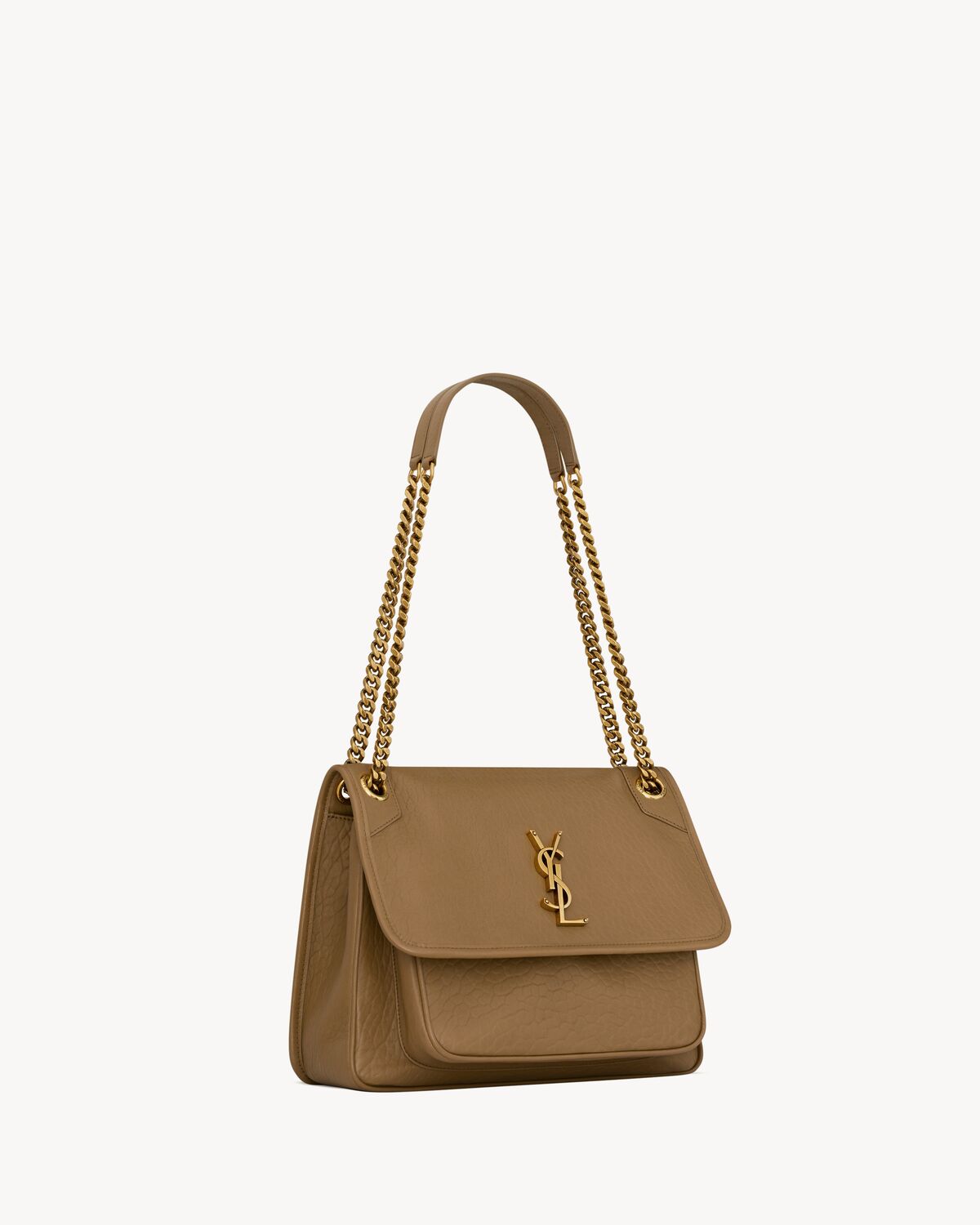 niki medium in grained lambskin DARK CORK