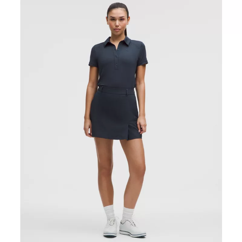 Stretch Twill Front Pleat Golf Skirt