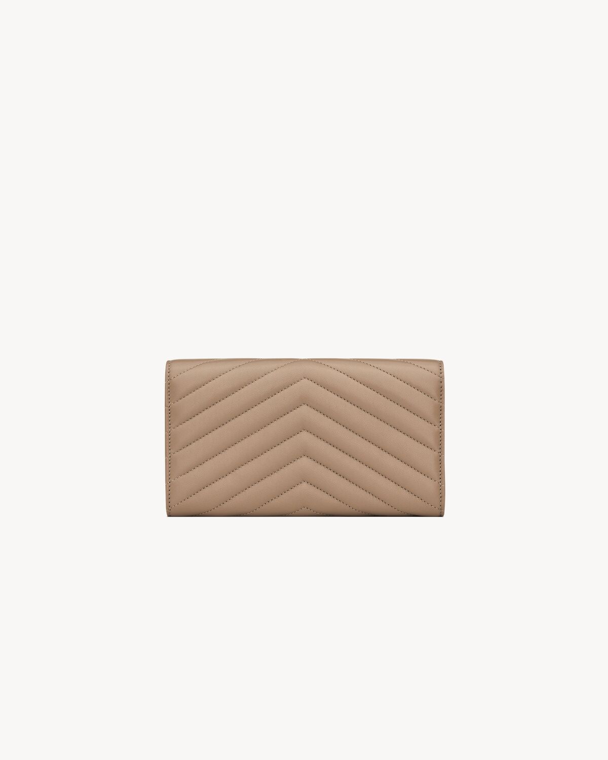 cassandre matelassé large flap wallet in lambskin DUSTY GREY