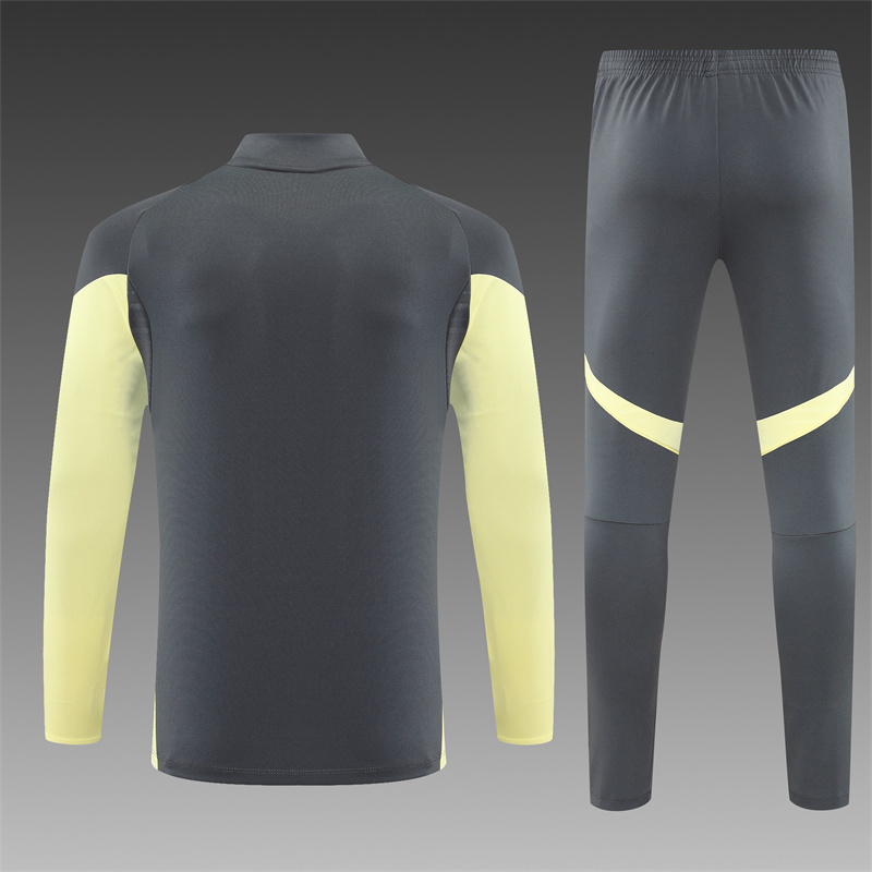 25/26 Real Madrid dark gray Half Zip Training Kit (Adult Kids Kit)