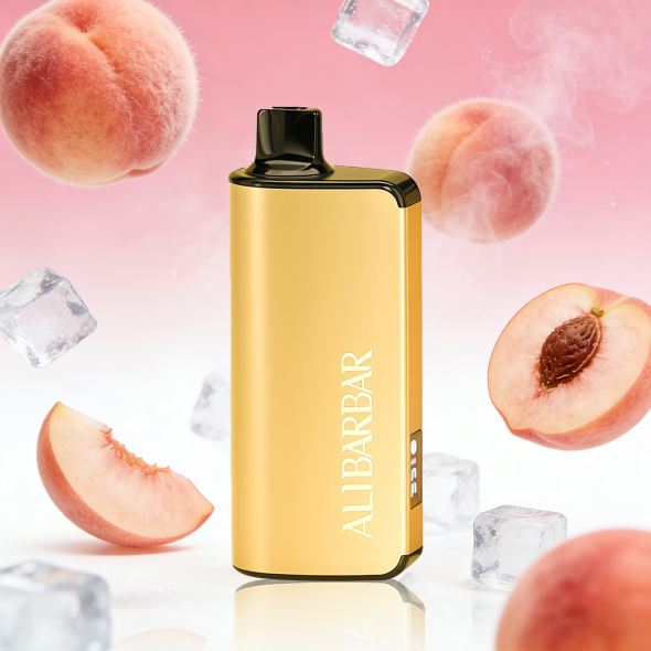 ALIBARBAR INGOT 9000 PUFFS –PEACH ICE