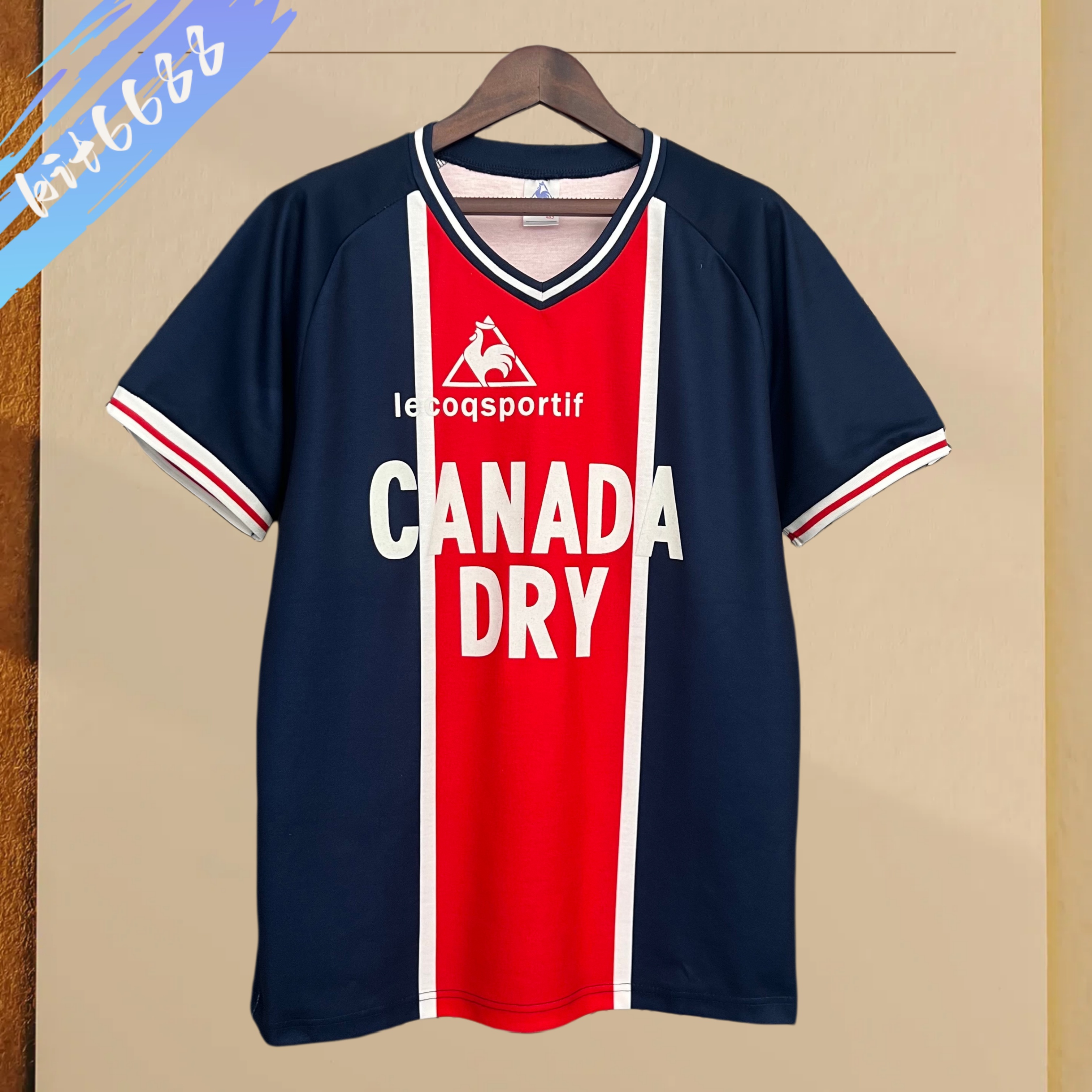1974 PSG Paris Saint-Germain  home Football Shirt (Retro）