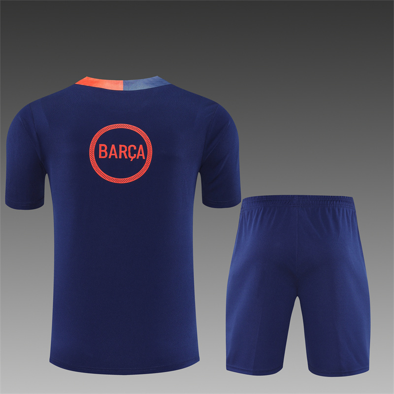 25/26 Barcelona Short sleevedtraining clothes (Adult Kids Kit)