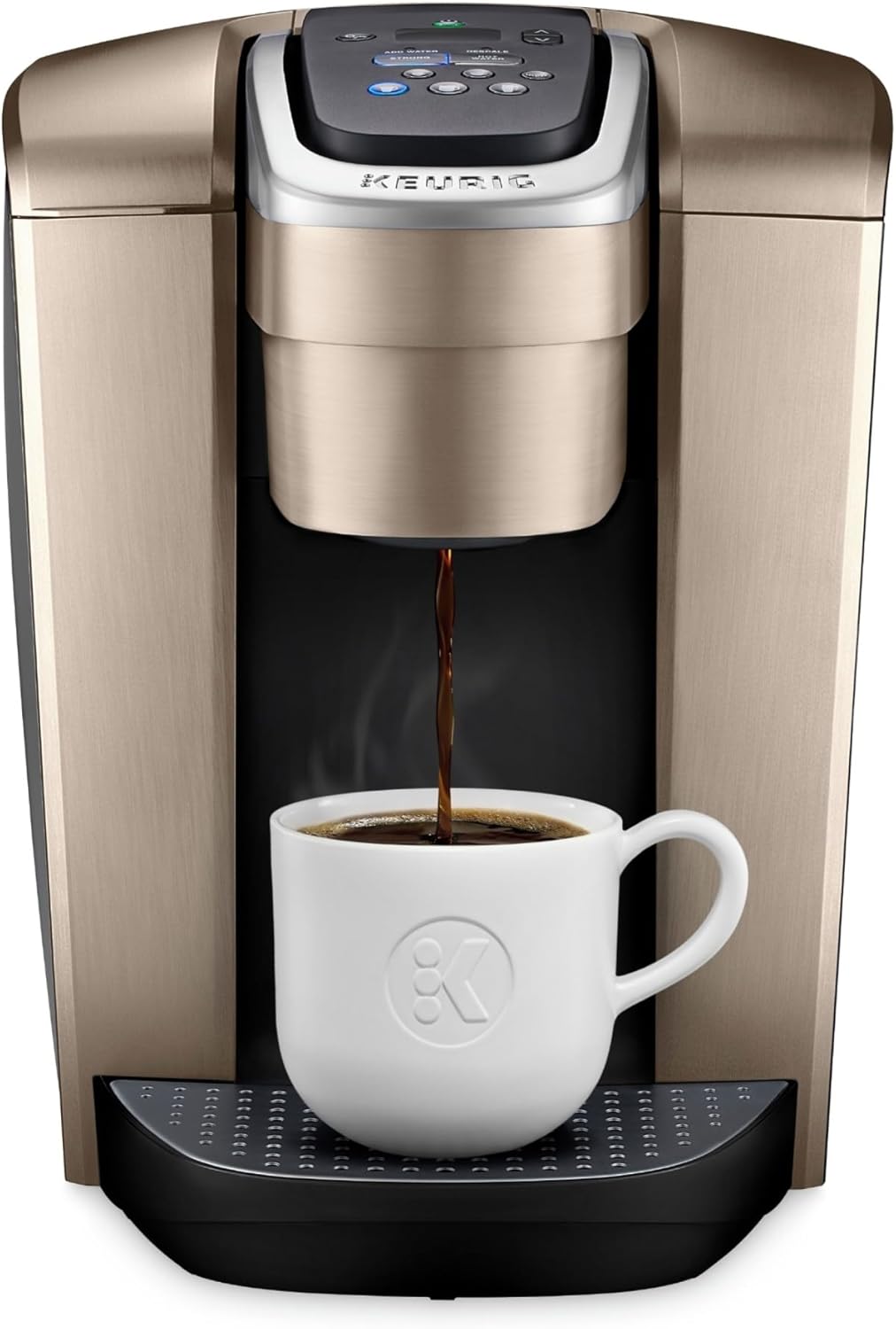 Capsule coffee machine Single cup coffee maker with strength and temperature control, iced coffee capacity, 8 to 12 oz brew size, programmable
