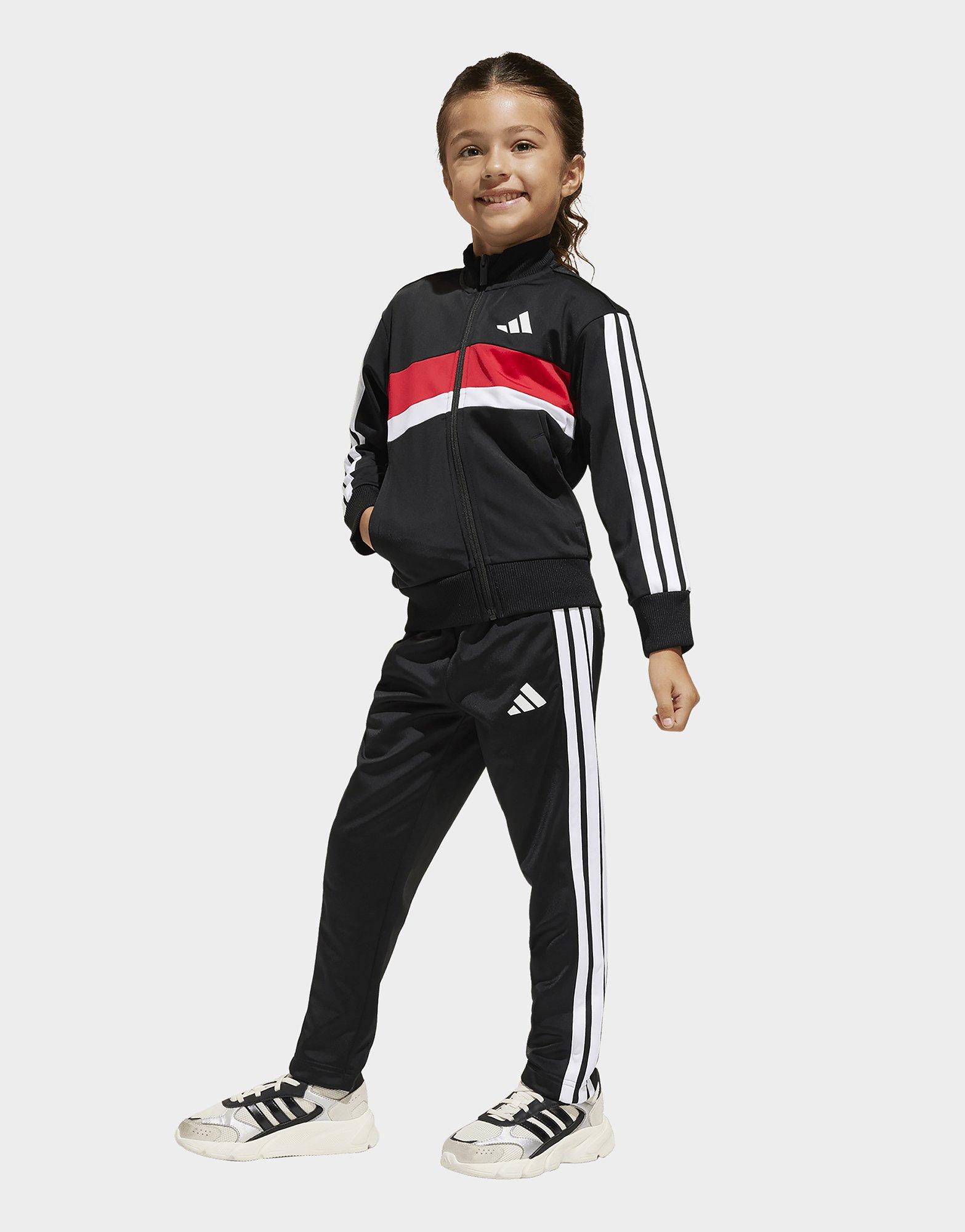 adidas Seasonal Essentials Tiberio 3-Streifen Tricot Kids Trainingsanzug