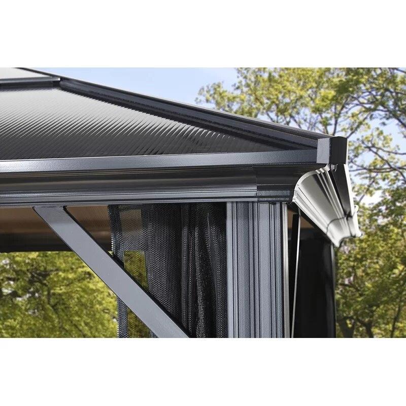 Arlmont & Co. Celesse Meridien 10 ft. x 10 ft. Gazebo 113.0 H x 117.3 W x 117.3 D in