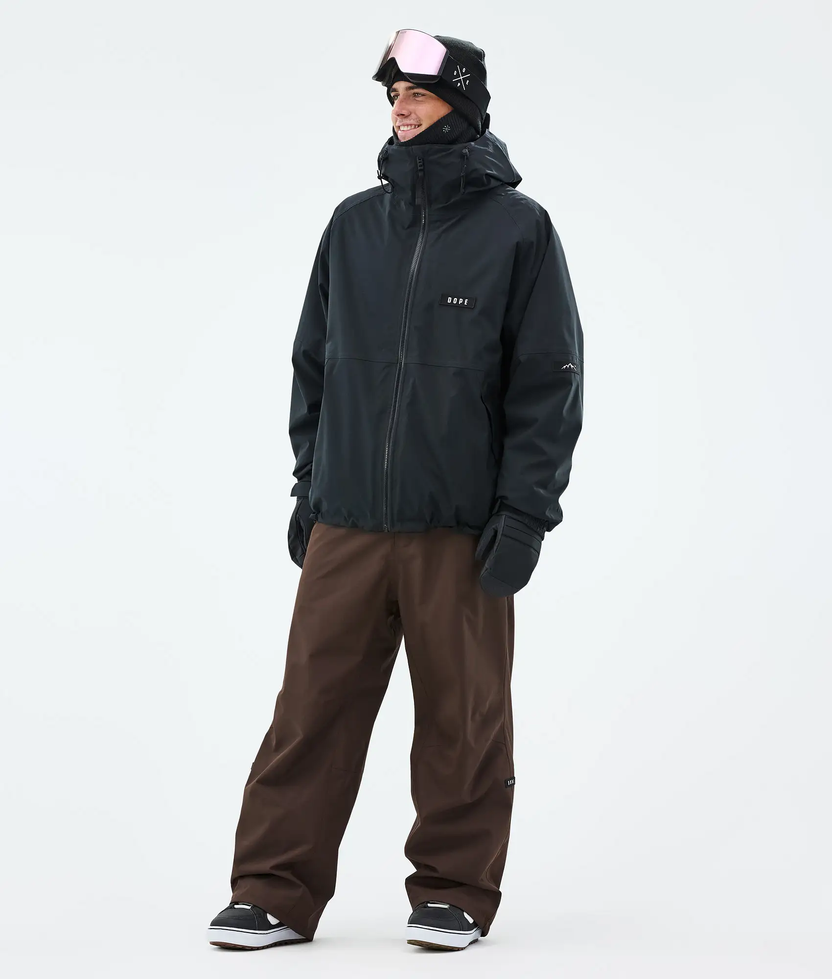 Big Snowboard Pants Men Dark Brown