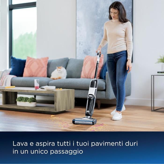 BISSELL - Lavapavimenti CrossWave HF3 Cordless Pro 3641N-Nero/Argento