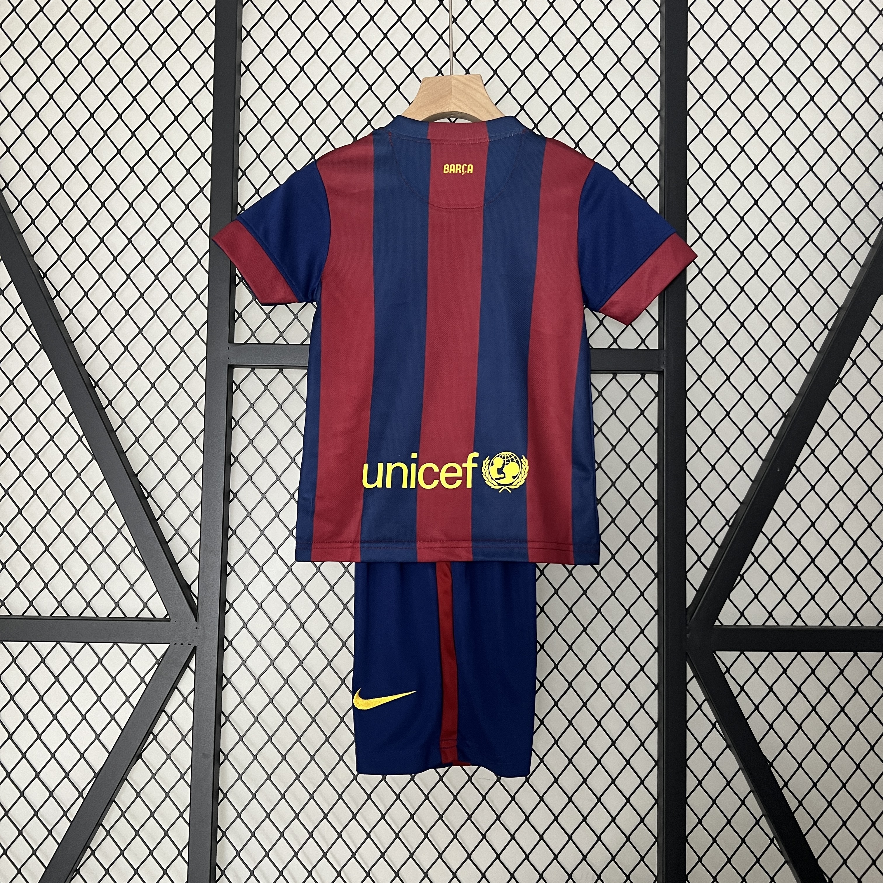 2014/2015 Barcelona home Retro Kids Kit(Kids Kit)