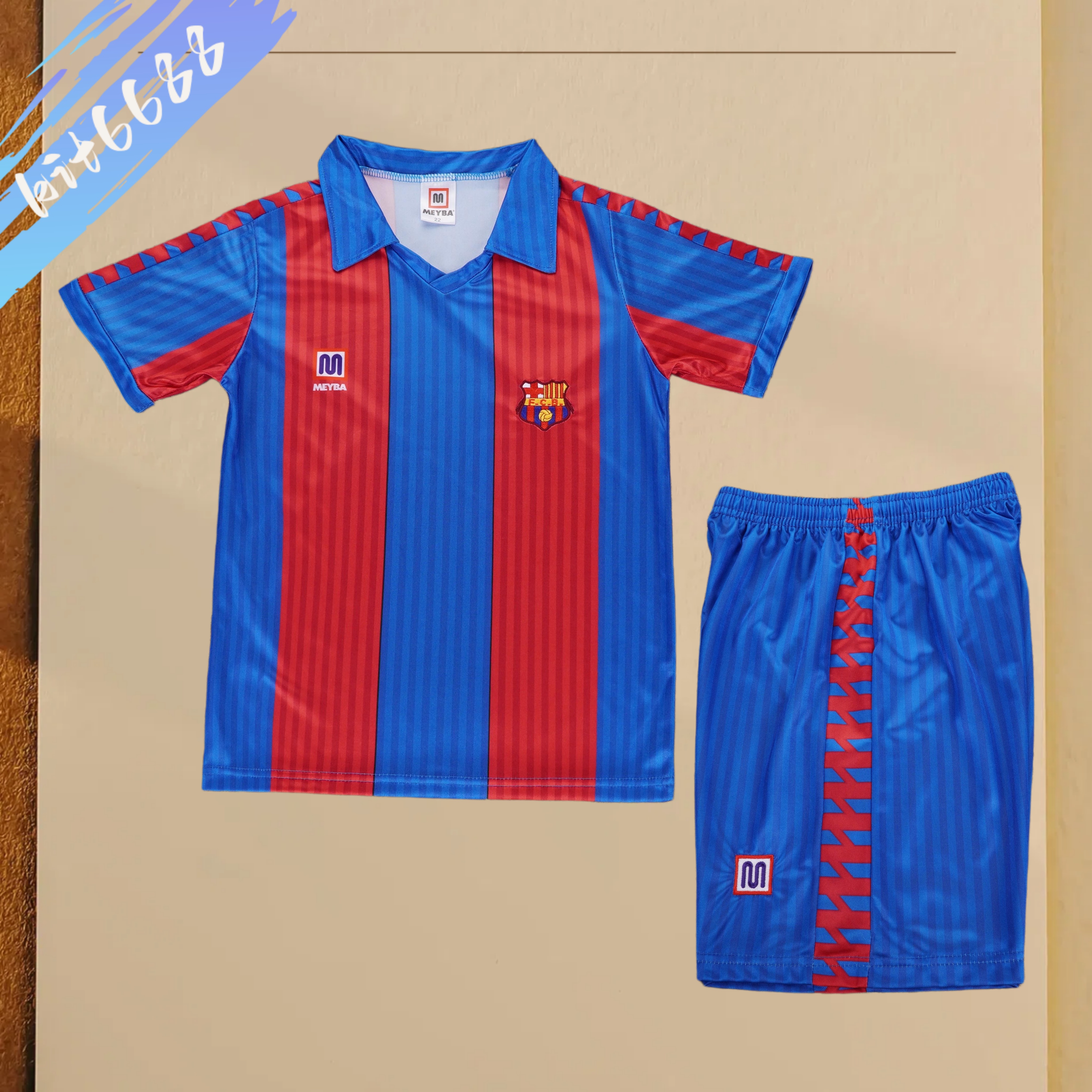 1989/1992 Barcelona home Retro Football Shirt (Kids Kit)