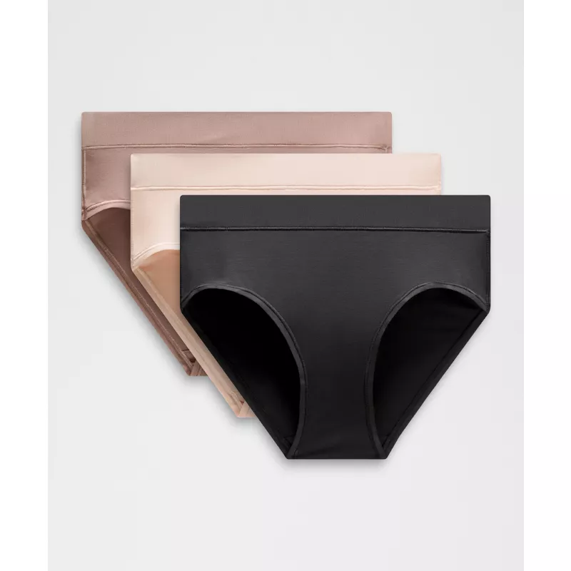 UnderEase High-Rise Bikini Underwear 3 Pack