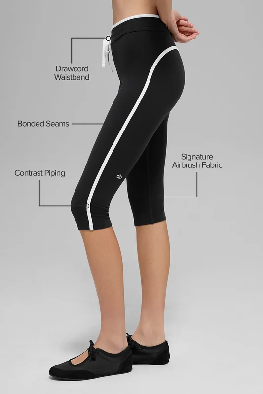 Airbrush High-Waist Race Pace Capri