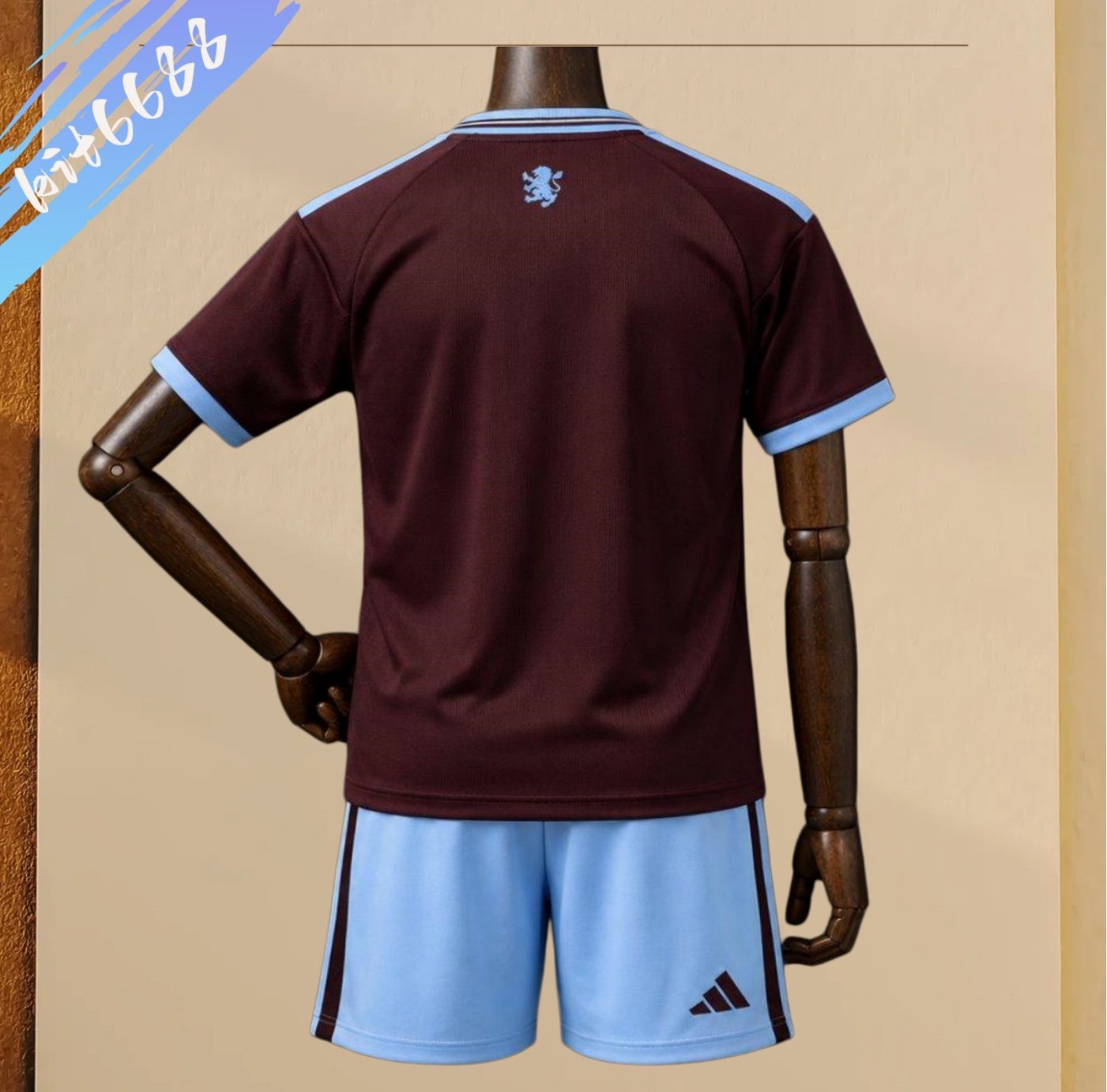 2026/2027 Aston Villa Home Football Shirt (Adult Kids Kit socks）