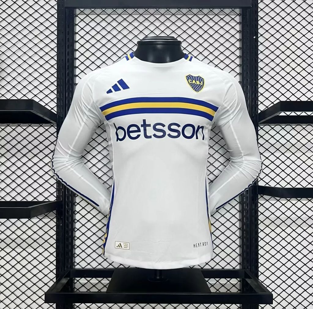 Boca Juniors 2024-25 Away Long Sleeves Jersey Player Version
