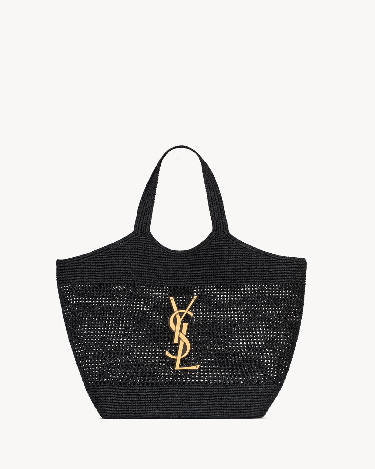 icare in raffia BLACK