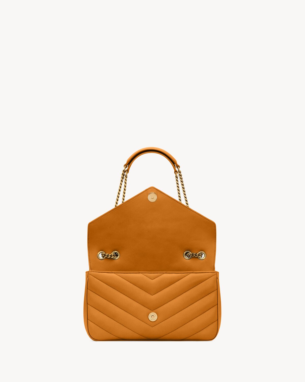loulou medium in matelassé lambskin SUNFLOWER