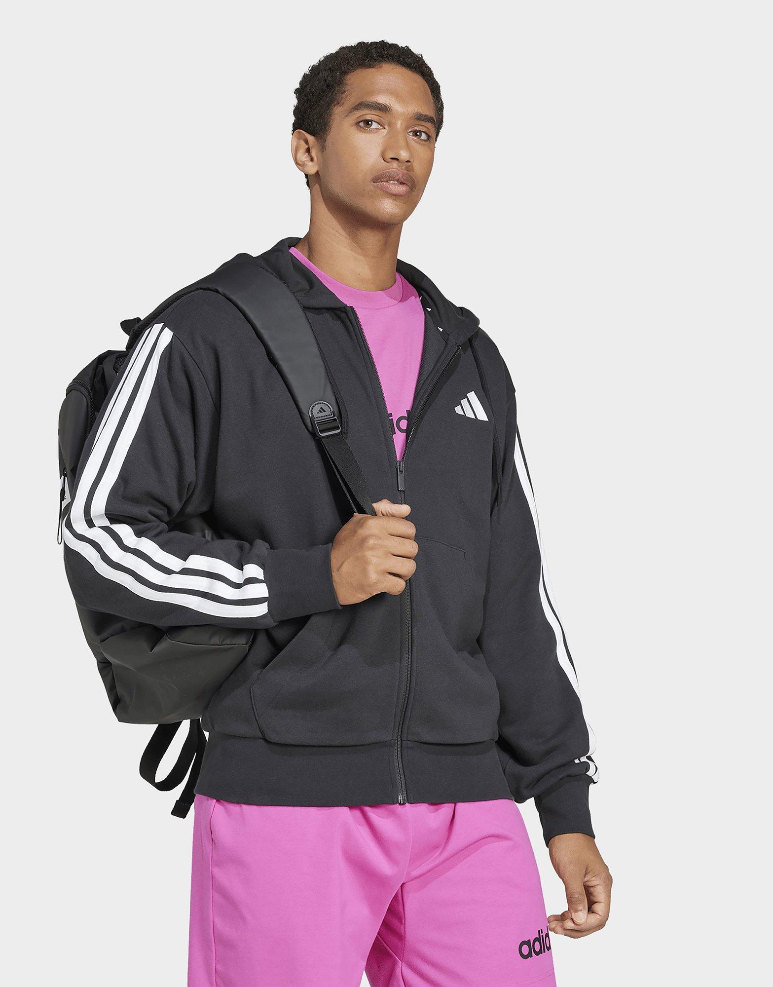 adidas Essentials 3-Streifen French Terry Kapuzenjacke