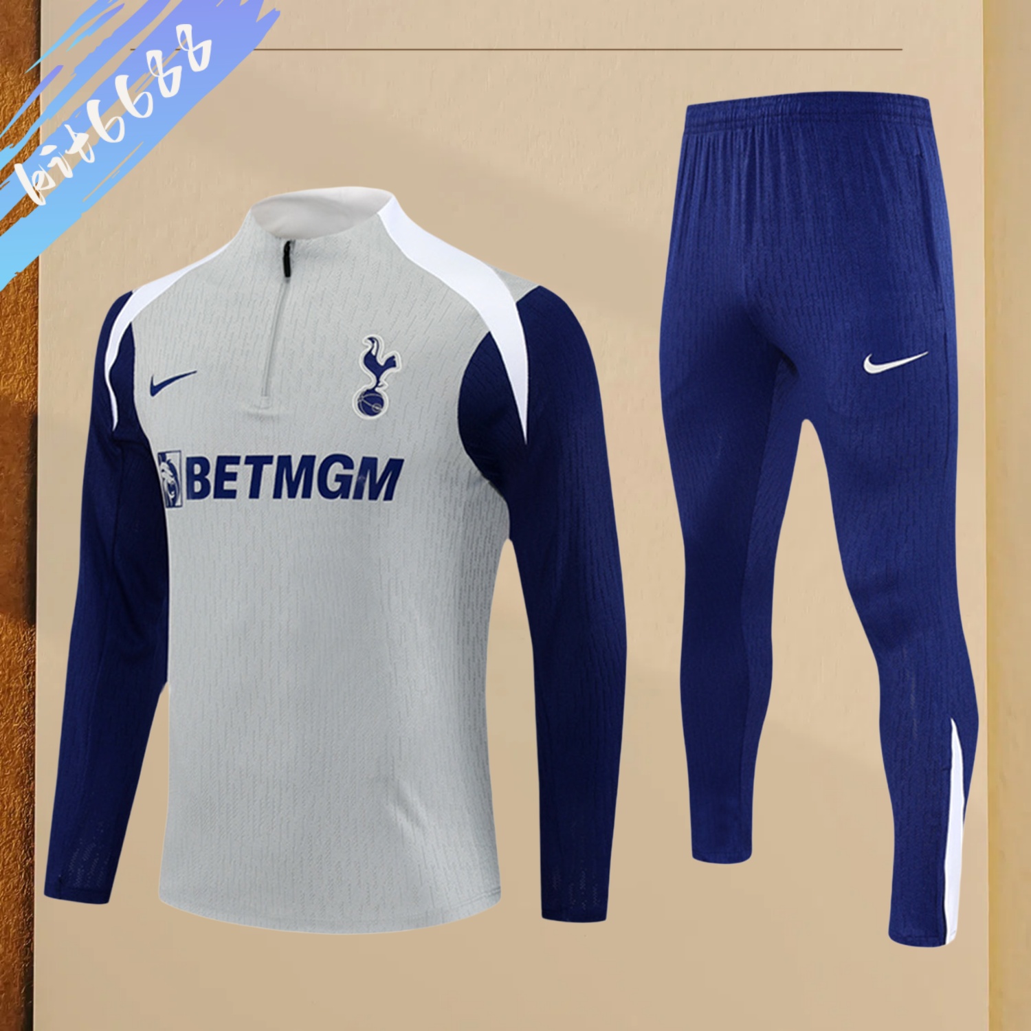 2025/2026 Tottenham Adult Half Zip Training Suit (Adult Kids Kit)