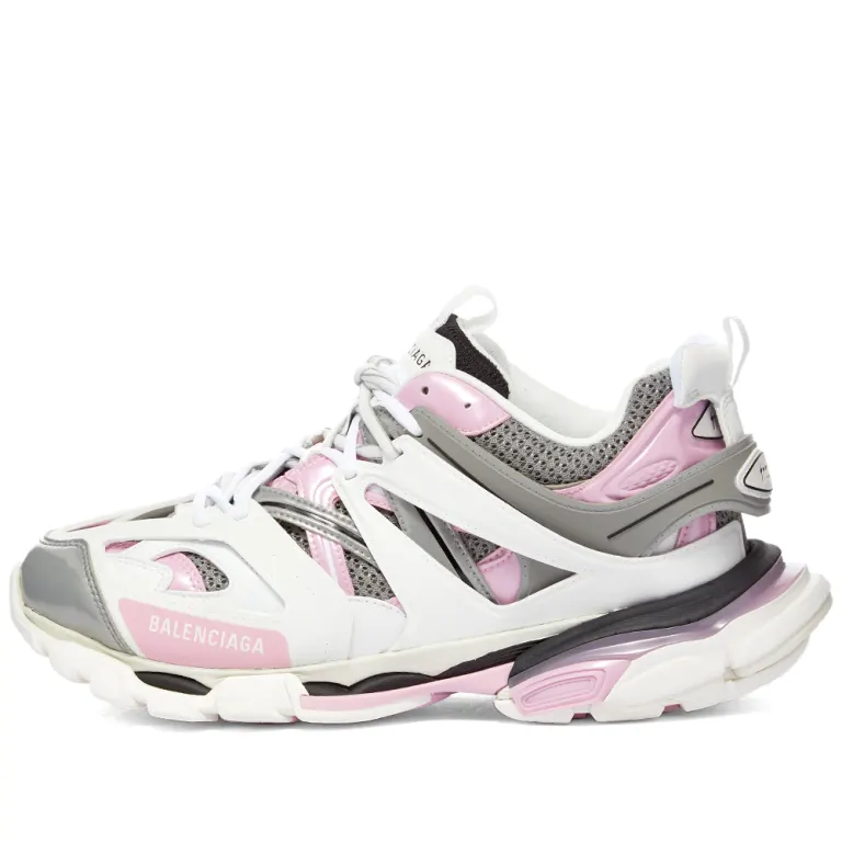 Balenciaga Track Sneakers White Pink And Grey (LED)