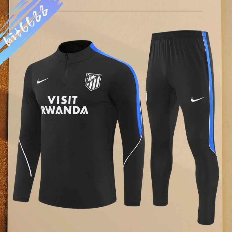 26/27 Atletico Madrid Half Pull Training Uniform (adult Kids Kit)