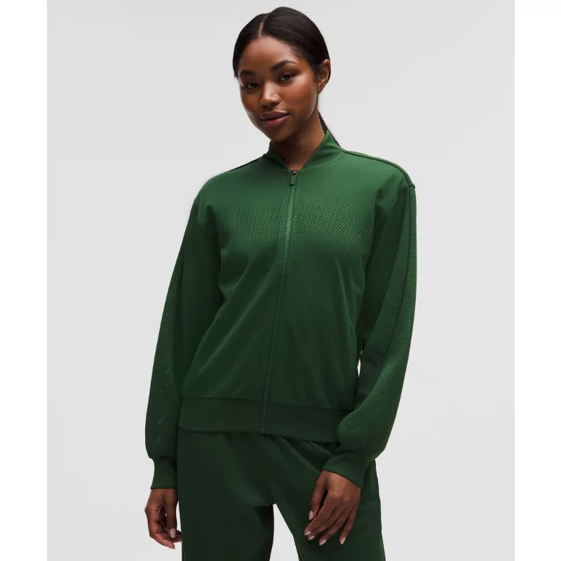 Women's Engineered Knit Mesh Tennis Jacket